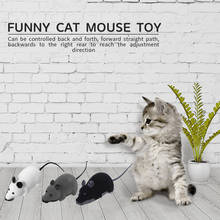 Ratón inalámbrico de peluche divertido para gato, juguete interactivo de rata falsa con Control remoto 2024 - compra barato