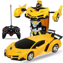 QWZ New 2 in 1 RC Car Toy Transformation Robots Car Driving Vehicle Sports Cars Models Remote Control Car RC Toy Gift for Boys 2024 - buy cheap