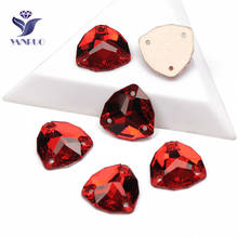 YANRUO 3272 All Sizes Siam Trilliant Red Stones Sew On Crystal DIY Crafts Strass Flat Back Glass Rhinestones For Clothing 2024 - buy cheap