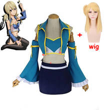Anime Lucy Heartfilia Fairy Tail 7 Years Later Lolita Cosplay Costume Girls Sailor School Uniform Skirt Outfit Halloween Party 2024 - buy cheap
