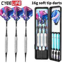 CyeeLife 3PCS Professional Electronic Soft Tip Darts 16g Darts With Aluminum Alloy Shaft 2024 - buy cheap
