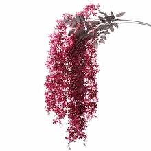 HOT SALES!!! Artificial Lilac Wisteria Flower Plant Wall Hanging Vine Wedding Stage Decor  Wholesale Dropshipping New Arrival 2024 - buy cheap