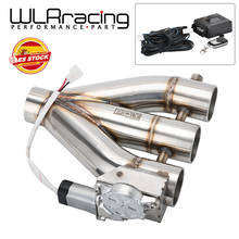3in1 2.5"/ 3.0" Double Valve Electric Exhaust Cut Out Valve Exhaust Pipe Muffler Kit with Wireless Remote Control 3 Outlet Valve 2024 - buy cheap