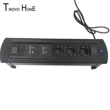 Tomada de mesa/elétrica/tomada europeia/com cabo hdmi de carregamento usb interface de rede/tomada rotativa elétrica ES-5 2024 - compre barato