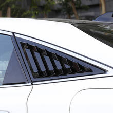 Lsrtw2017-painel triângulo de obturador para janela traseira de carro, fibra de carbono, estilo toyota avalon 2019, 2020, 2021, xx50, acessórios para automóveis 2024 - compre barato