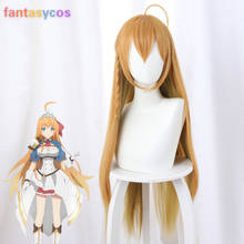 Princess Connect Re:Dive Pecorine Cosplay Yellow Long Straight Heat Resistant Synthetic Hair+Free Wig Cap Halloween Party 2024 - buy cheap