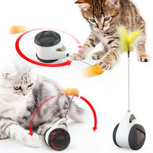 Brinquedos de balanço para gatos e gatos, carrinho de equilíbrio interativo, brinquedo caça com catnip, produtos engraçados para animais de estimação, bola de catnip 2024 - compre barato