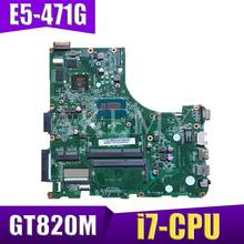 SAMXINNO DA0ZQ0MB6E0 Motherboard  For Acer aspire E5-471 E5-471G V3-472P Laotop Mainboard with i7-CPU GT820M 2024 - compra barato
