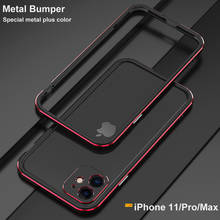 Capa de alumínio para iphone, capa original de luxo para proteção de lentes de câmera 11 pro max 2024 - compre barato