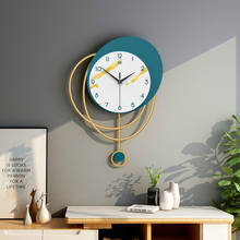 Relógio de parede grande, abstrato, design moderno, nórdico, silencioso, simples, criativo, luxuoso, decoração de sala de estar, da60wc 2024 - compre barato