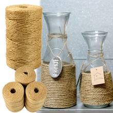 Jute Twine 100M Natural Sisal 2mm Rustic Tags Wrap Wedding Decoration Crafts Twisted Rope String Cord Events Party Supplies 2024 - buy cheap