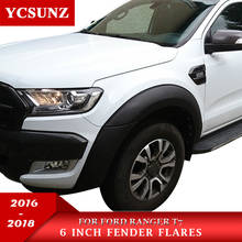 6-дюймовое черное крыло для Ford Ranger T6 T7 Wildtrak 2016 2017 2018 двойная кабина 2024 - купить недорого