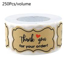 250pcs Thank You for Your Order Stickers Handmade Baking Packaging Seal Labels HX6D 2024 - buy cheap