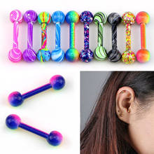 10PCs Ear Cartilage Tragus Piercings Jewelry Mens Womens 16G 6mm Labret Studs For Lobe Tragus Piersing Fashion Ear Plugs Barbell 2024 - buy cheap