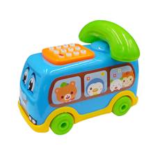 Baby Toys Music Cartoon Bus Phone Educational Developmental Kids Vocal Toy Children Early Learning Exercise Baby Kids Game 2024 - buy cheap