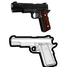 Pistola de fuego M1911, modelo de papel 3D, longitud acabada, 21cm, escala 1:1, juguete puzle hecho a mano 2024 - compra barato