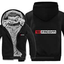 Facom professionnels ferramentas hoodies dos homens zíper casaco velo engrossar homem facom moletom pulôver 2024 - compre barato