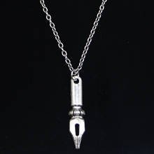 20pcs New Fashion Necklace 32x7mm vintage ink pen nib Pendants Short Long Women Men Colar Gift Jewelry Choker 2024 - buy cheap