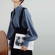 Mori conjunto de duas peças feminino, blusas de manga bufante + saias suspensas, roupas vintage para mulheres aa5059 2024 - compre barato