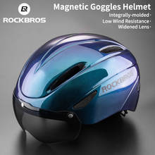 Rockbros-capacete de bicicleta, unissex, óculos de lente, mtb, ciclismo de estrada, equipamentos de ciclismo 2024 - compre barato