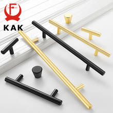 KAK Black Kitchen Handle T-Bar Pulls Cabinet Handle Drawer Knobs Straight Long Wardrobe Door Handles Furniture Handle Hardware 2024 - buy cheap
