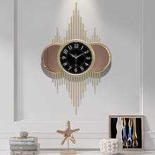 Reloj de pared americano grande para el hogar, accesorio con personalidad, arte, moda, ambiente, sala de estar, decoración, reloj silencioso 2024 - compra barato