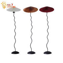 Danish Design Minimalist Pleated Umbrella Floor Lamp Led E27 Atmosphere Standing Lamp for Living Room Decor Bedroom Bedside Cafe 2024 - buy cheap