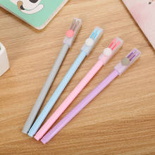 20 pcs Creative stationery pen cap rabbit gel pen cute fresh candy color student office pen wholesale canetas atacado 2024 - buy cheap