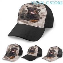 Rottweiler - Metzgerhund Digital Art Basketball Cap men women Fashion all over print black Unisex adult hat 2024 - buy cheap