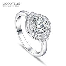 Creative 100% 925 Sterling Silver Ring Zirconia Rhinestone Rings Noble Finger Ring Anniversary Gift For Women Lover 2024 - buy cheap