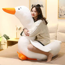 70-120cm Cute Stuffed White Gooose Plush Toys Creative Duck Pillow Doll for Kids Baby Cartoon Lovely Birthday Gift 2024 - buy cheap