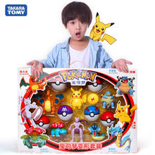 Figura de ação pokémon genuína, figura de ação do pikachu monoala charizard, conjunto de brinquedos para crianças, presente de halloween 2024 - compre barato