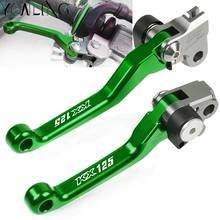 For Kawasaki KX125 KX 125 2000 2001 2002 2003 2004 2005 Motorbike Dirt Bike Folding Brake Clutch Lever Motocross handle Levers 2024 - buy cheap