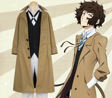 Anime Bungo Stray Dogs Costume for Osamu Dazai Cosplay Outfit Armed Detective Agency Uniform Set 2024 - buy cheap