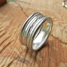 Jóias do vintage bilateral côncavo padrão feminino anel de festa glamour acessórios noivado anel de casamento amante presente 2024 - compre barato