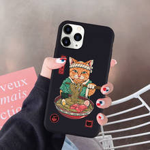 GYKZ-funda de teléfono Kawaii Neko Ramen, carcasa trasera de silicona suave y fresca para iPhone 11 Pro, XS, MAX, 7, SE, XR, X, 8, 6Plus 2024 - compra barato