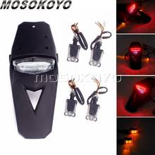 Rear Fender Brake Stop Taillight Motocross Enduro Mudguards 12V LED Tail Light Amber Turn Signals for CRF YZ CR EXC WRF 250 450 2024 - buy cheap