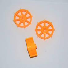 10pcs 2x38mm plastic tank wheel dron rc car plane robot kids toys for boys diy baby accessories montessori juguetes nero 2024 - buy cheap