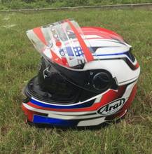 Free shipping safety double glasses 2018 full face helmets motorcycle helmet with inner visor racing helmet 2024 - buy cheap