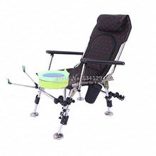 Cadeira de pesca dobrável multifuncional, portátil, ultraleve, dobrável, de aço inoxidável, suporte reclinável, cadeira de pesca 2024 - compre barato