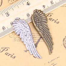 3pcs Charms angel wings 51x17mm Antique Pendants,Vintage Tibetan Silver Jewelry,DIY for bracelet necklace 2024 - buy cheap