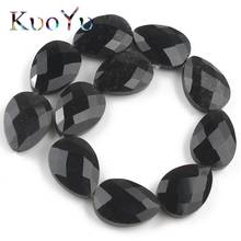 13X18mm Natural Stone Black Agates Onyx Beads Loose Faceted Water droplets Shape Beads For Jewelry Making DIY Perles Bracelets 2024 - buy cheap