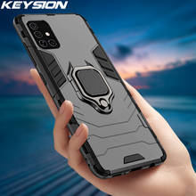 KEYSION Shockproof Armor Case for Samsung M31S Ring Stand Bumper Silicone + PC Phone Back Cover for Galaxy M51 M31 M21 M11 M01 2024 - buy cheap