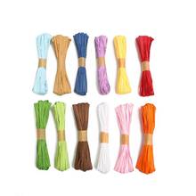 10M/lot Mix Color Paper Rope Raffia Ribbon Wedding Party Decoration Cords Bouquet Gift Packing String DIY Scrapbooking Crafts 2024 - buy cheap