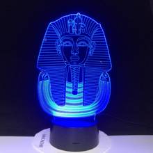 Religion Egyptian Sphinx Table Lamp Usb Creative 3D Led Visual 7 Colors Bedroom Sleep Pharaoh Gifts Bedside Night Lights 3393 2024 - buy cheap