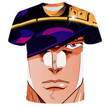 Camisetas con estampado 3D de Jojo Bizarre Adventure para niños, ropa de calle informal, Camisetas estampadas a la moda para niños y niñas, Tops de verano 2024 - compra barato