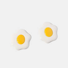 HF JEL Korean Style Cute Egg Shape Resin Stud Earrings for Women Irregular Alloy Stud Earrings Women Girl Christmas Jewelry Gift 2024 - buy cheap