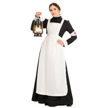 Women Maid Cosplay  Long Maxi Fancy Dress Long Sleeves Franch Maid Servant Cosplay Costumes For Halloween Party Dress Up 2024 - buy cheap