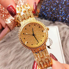 2019 Mulheres Relógios de Luxo Famosa Marca de Diamante Elegante Vestido de Relógios de Quartzo Das Senhoras Strass Relógio de Pulso Relogios Femininos 2024 - compre barato