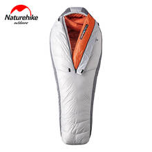 Naturehike Winter Sleeping Bag Goose Down 1300g Filling -23℃ Mummy Thermal Sleeping Bags Winter Thickened Center Zip Camping 2024 - buy cheap